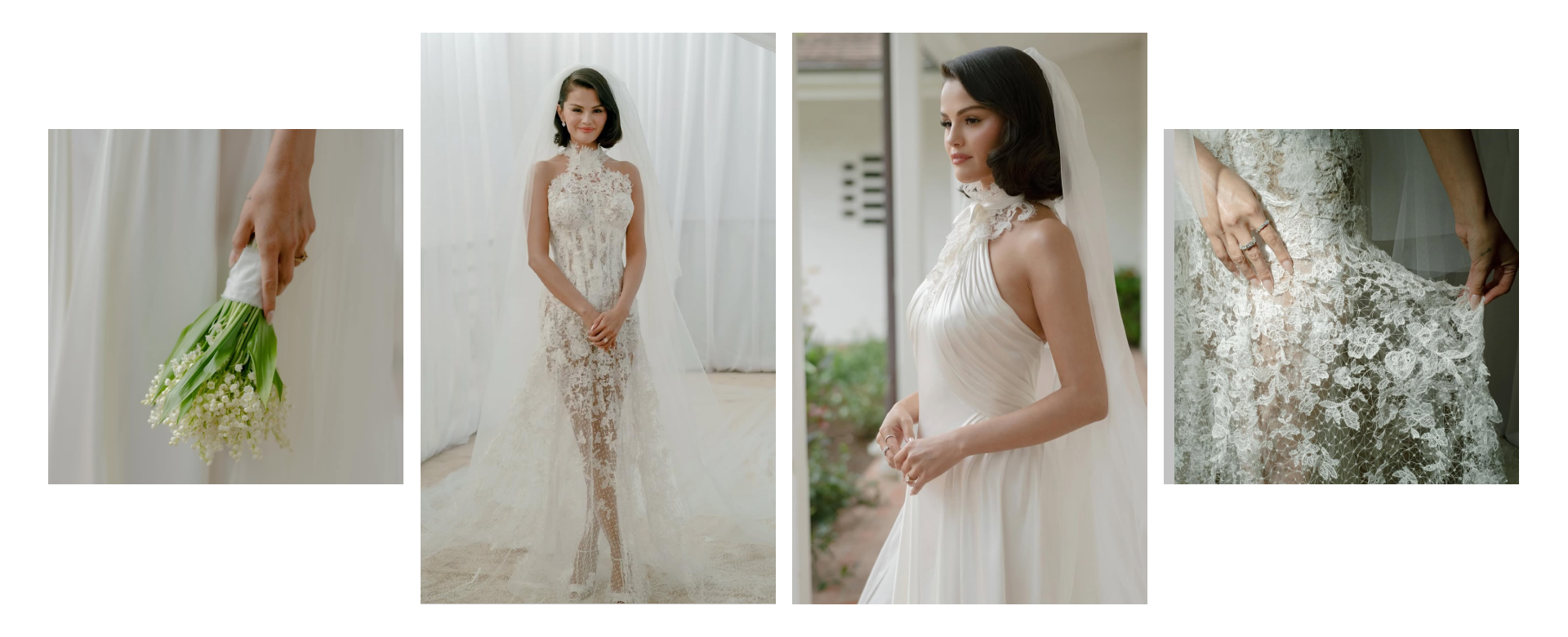 Selena Gomez Wedding Style: Dress, Hair & Makeup Inspiration for Brides